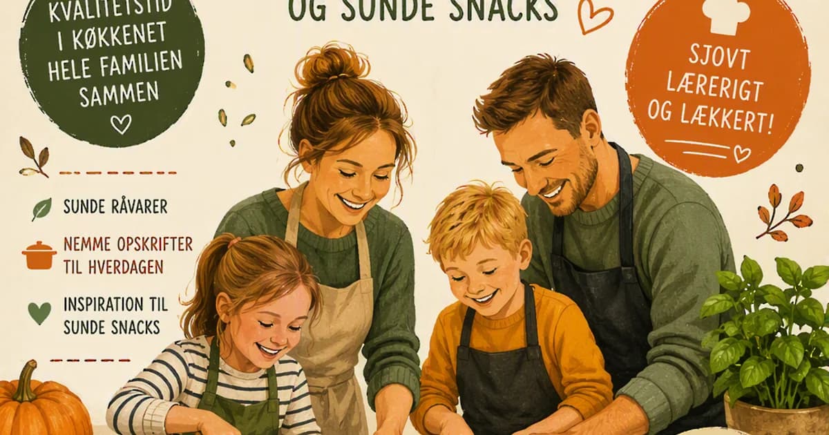 Madlavning for børnefamilier i Bjerringbro - aktivitet i uge 42 Hverdagsmad og børnevenlige snacks