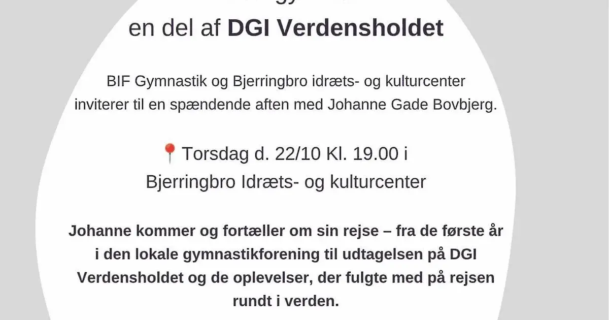 Gymnastik, drømme og DGI verdensholdet