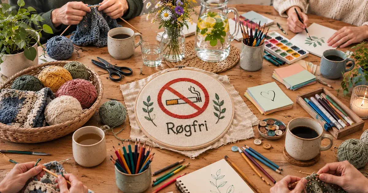 Gratis rygestop- og nikotinstopforløb med kreative aktiviteter