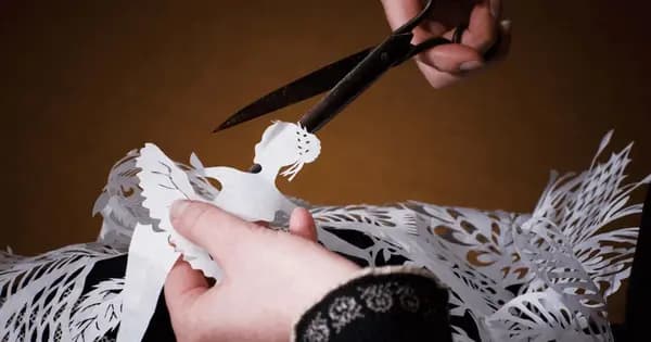 Poetry in Paper - papirkunst i Gudenåhuset