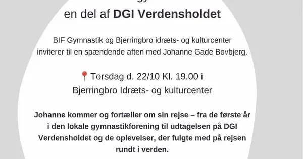 Gymnastik, drømme og DGI verdensholdet