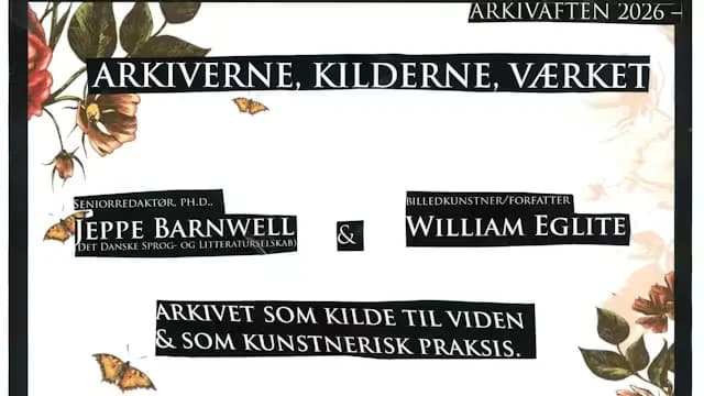 Arkivaften 2026 - kilderne, arkivet, værket